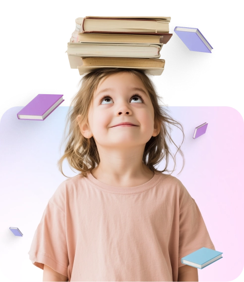 Дівчинка з книжками